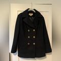 Michael Kors Jackets & Coats | Michael Kors Black Peacoat | Color: Black | Size: 12