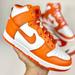 Nike Shoes | Nike Dunk High Syracuse Orange Women’s Sneakers Size 5.5 | Color: Orange/White | Size: 5.5