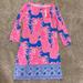 Lilly Pulitzer Dresses | Lily Pulitzer New With Tags Pineapple Shift Dress Xs Spf 50 Sol Safe | Color: Blue/Pink | Size: Xs