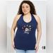 Torrid Tops | New Disney Americana Sz 00x(10) Mickey Mouse Foxy Sleeveless Halter Top-Navy Nwt | Color: Blue/Red | Size: 10