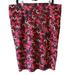 Lularoe Skirts | Lularoe Cassie Pencil Skirt Size 3xl Black & Pink Floral Wrinkle Free Stretch | Color: Black/Pink | Size: 3xl