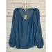 Michael Kors Tops | Michael Michael Kors Women's M Medium Blue Chambray Top Shirt New With Tags $110 | Color: Blue | Size: M