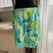 Lilly Pulitzer Skirts | Lilly Pulitzer Vintage Blue Green Vegetables Skirt Sz 8 | Color: Blue/Green | Size: 8