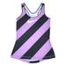 Nike Tops | Nike Pro | Stipe & Polka Dot Tank Top | Size Small | Color: Black/Purple | Size: S