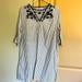 Madewell Dresses | Madewell Blue Striped Dress With Embroidery And Smocking New | Color: Blue/White | Size: M