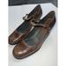 Nine West Shoes | Nine West Burnished Brown Mary Jane Block Heel Shoes Women 10 Retro Vtg Y2k | Color: Brown | Size: 10