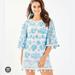 Lilly Pulitzer Dresses | Lilly Pulitzer Jackelin Romper Bali Blue Sea To Sea | Color: Blue/White | Size: 00