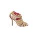 BCBGMAXAZRIA Heels: Tan Solid Shoes - Women's Size 7 1/2 - Open Toe