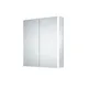 Sensio Ainsley Wall-Mounted Illuminated Mirrored Bathroom Cabinet With Shaver Socket (W)664mm (H)700mm