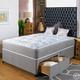 Home Furnishings UK Hf4You 2Ft6 Small Single Divan Bed- No Storage - Small 20" Faux Leather H/B