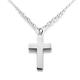 ROBERTS Traditional Cross Pendant Necklace in Sterling Silver | 28mm x 16mm (20")