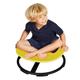 Autism Kids Swivel Chair - Spinning Chair For Kids Sensory - Sensory Toy Chair - Carousel Spin Sensory Chair - Training Body Coordination - Metal Base Non-Slip Sitting More Safer ( Color : Yellow )