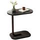 fohapfam C Shaped Side Table, Living Room Sofa C Table End Table, Modern Simple Coffee Snack Tea Tables for Living Room Bedroom Small Space,Black