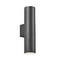 LITECRAFT Lonan Wall Light Outdoor Long Up & Down IP44 Rated Fitting - Anthracite