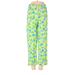 Lilly Pulitzer Khaki Pant: Green Floral Bottoms - Women's Size 2