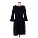 Talbots Cocktail Dress - Sweater Dress: Black Dresses - Women's Size Medium