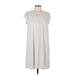 Siren Lily Casual Dress - Mini Crew Neck Short sleeves: Ivory Dresses - Women's Size Large