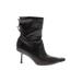 Jimmy Choo Ankle Boots: Black Print Shoes - Women's Size 38 - Pointed Toe