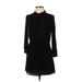 Scoop NYC Casual Dress - Mini: Black Print Dresses - Women's Size X-Small