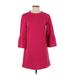 Zara Casual Dress - Shift: Pink Solid Dresses - Women's Size X-Small