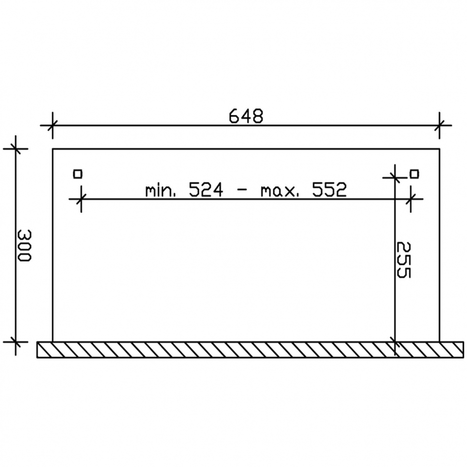 Skan Holz Terrassenüberdachung Ravenna Terrassendach, 648x300 cm, Nussbaum Image