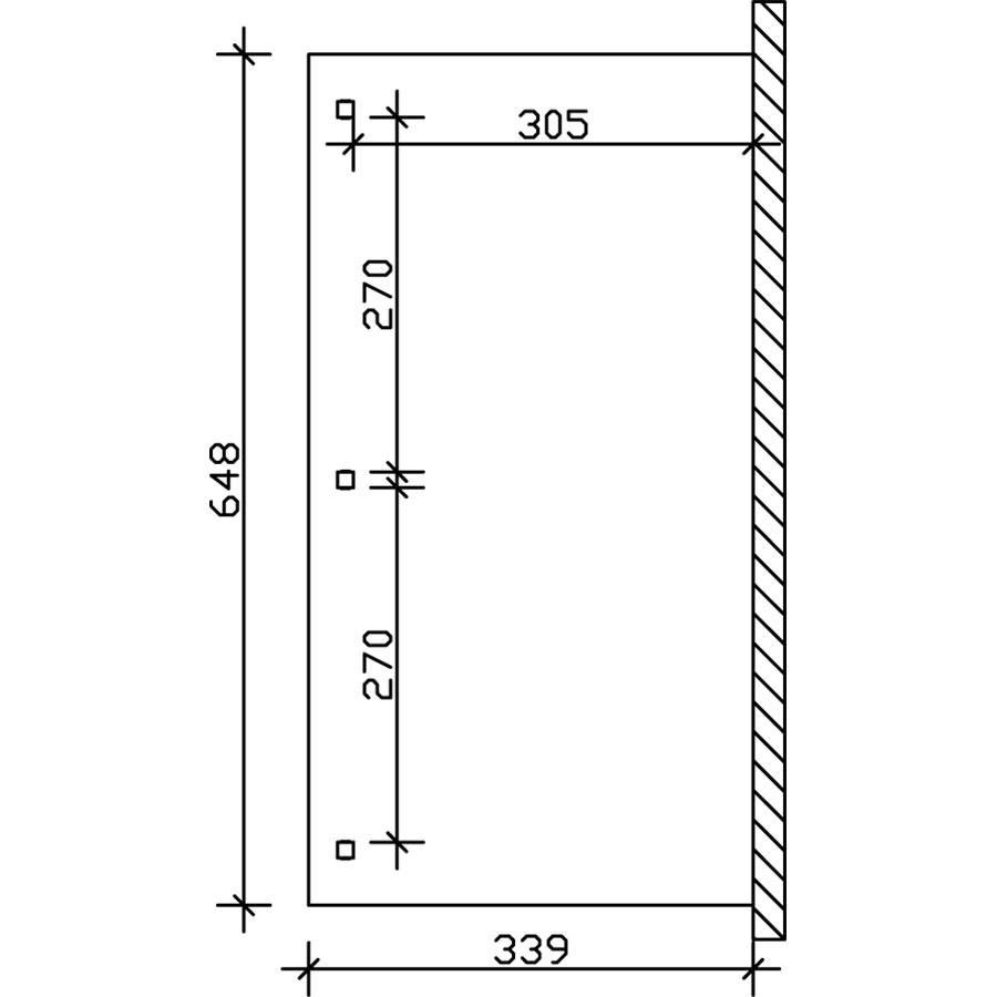 Skan Holz Terrassenüberdachung Venezia Terrassendach, 648x339 cm, Schiefergrau Image