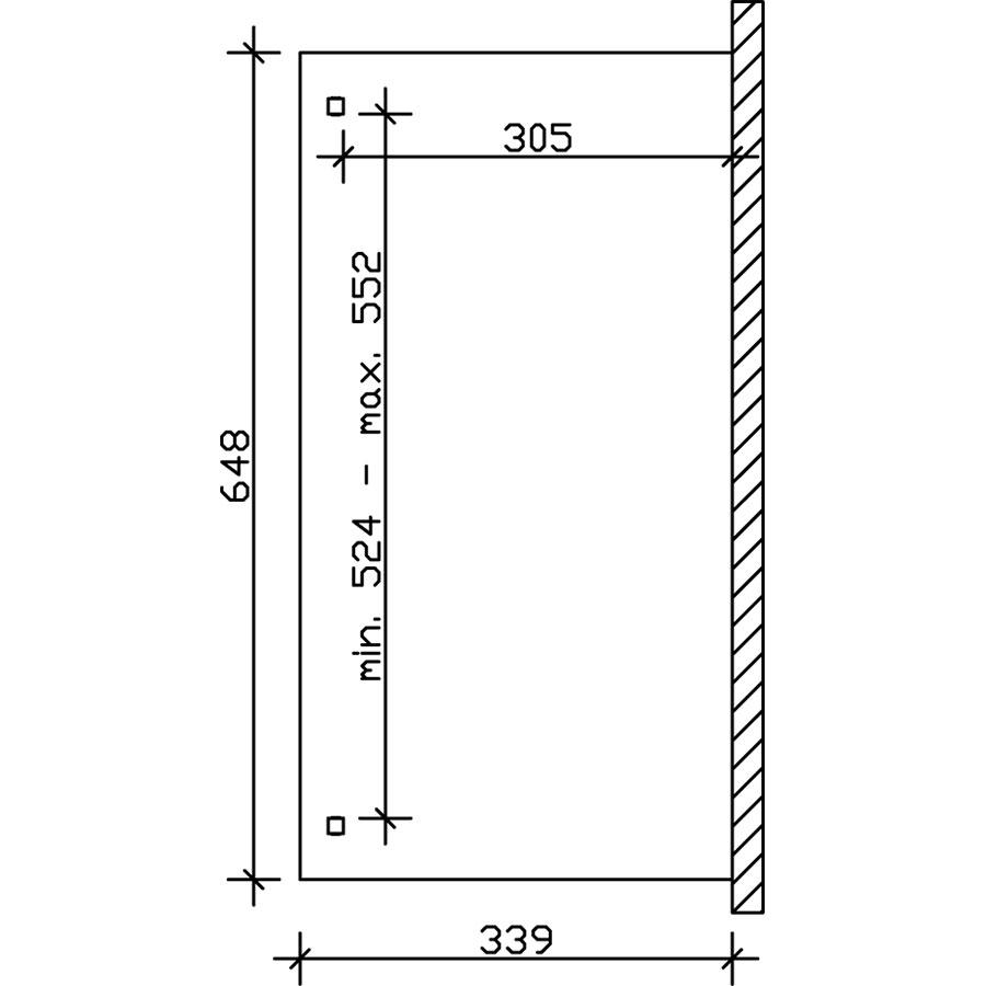 Skan Holz Terrassenüberdachung Verona Terrassendach, 648x339 cm, Schiefergrau Image