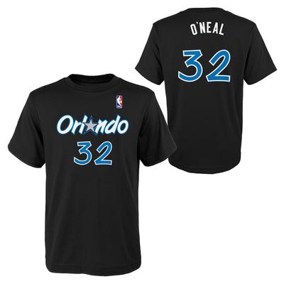 Orlando Magic Shaquille O'Neal Hardwood Classics T-Shirt mit Namen- und Nummerndruck – Jugendliche Image