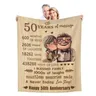 50 ° anniversario coperta regali per il 50 ° anniversario di matrimonio dorato 50 anni regali di