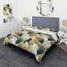 Designart "Organic Zen I" Beige Modern Bed Cover Set With 2 Shams