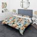 Designart "Urban Abstraction VII" Modern Bedding Cover Set With 2 Shams