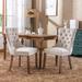 Collection Modern, High-end Tufted Solid Wood Contemporary Velvet Upholstered Dining Chair with Wood Legs 2-Pcs Set