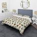 Designart "Minimalist Succulents I" Green Floral Bed Cover Set With 2 Shams