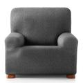 Housse de fauteuil extensible gris foncé 80 - 130 cm