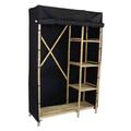 Armoire penderie en bambou et tissu