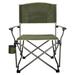 ZQRPCA Lone Quad Folding Director s Chair | Camp Chair Supports 300lbs and Features a Drink Holder | Sturdy Steel Frame Folds Up Easy and Fits Into Included Storage Sack
