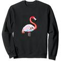 MAXPRESS Cute and Fun Tropical Flamingo Christmas Raglan Baseball Tee Funny T-Shirt