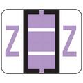 Smead BCCR Bar-Style Color-Coded Alphabetic Label Z Label Roll Lavender 500 Labels per Roll (67096)