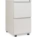 HBBOOMLIFE 2 Drawer Mobile Pedestal File Cabinet Finish Light Gray