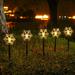 LED ground cane lollipop shaped courtyard lawn decoration holiday Christmas tree snowflake star light