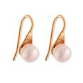 Triumph Tears,'18k Gold-Plated White Cultured Pearl Button Earrings'