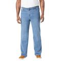 Men's Big & Tall Liberty Blues™ Loose Fit 5-Pocket Stretch Jeans by Liberty Blues in Light Sanded Wash (Size 50 40)