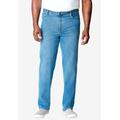 Men's Big & Tall Liberty Blues™ Relaxed-Fit Stretch 5-Pocket Jeans by Liberty Blues in Light Sanded Wash (Size 42 40)