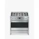 Smeg Classic A1-9 90cm Dual Fuel Range Cooker, Stainless Steel