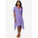 Plus Size Women's Lace Handkerchief Dress by Jessica London in Vintage Lavender (Size 16 W)