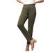 Plus Size Women's True Fit Stretch Denim Straight Leg Jean by Jessica London in Dark Olive Green (Size 28 P) Jeans