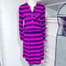 Lilly Pulitzer Dresses | Lily Pulitzer Pink & Navy Strip Dress. Size M Elastic Waist. Rayon Spandex | Color: Blue/Pink | Size: M
