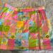 Lilly Pulitzer Skirts | Lilly Pulitzer Skort Skirt Women’s Size M Floral Patchwork Hidden Animals | Color: Green/Pink | Size: M