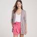 J. Crew Sweaters | J. Crew Nwt Whisper Linen Drapey Long Pocket Cardigan 3/4 Sleeve V-Neck Sz S | Color: Gray/Tan | Size: S