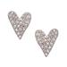 Kate Spade Jewelry | Kate Spade Silver Sweetheart Heart Crystal Earrings | Color: Silver | Size: Os